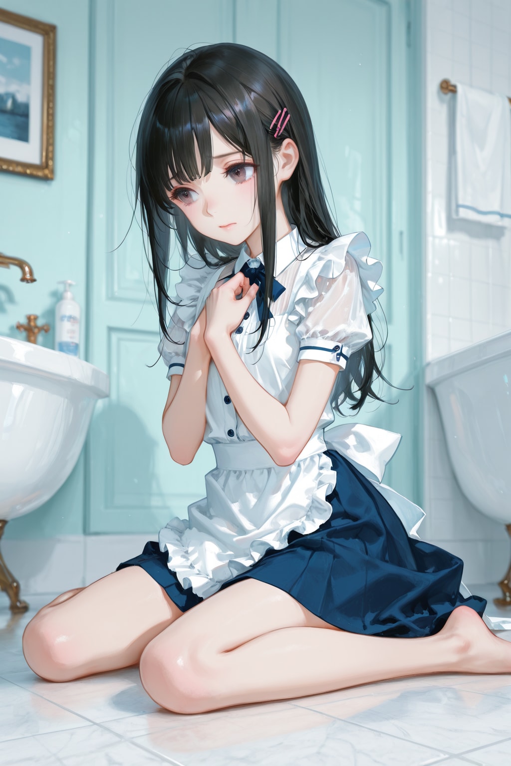 勤務初日のメイドさん
