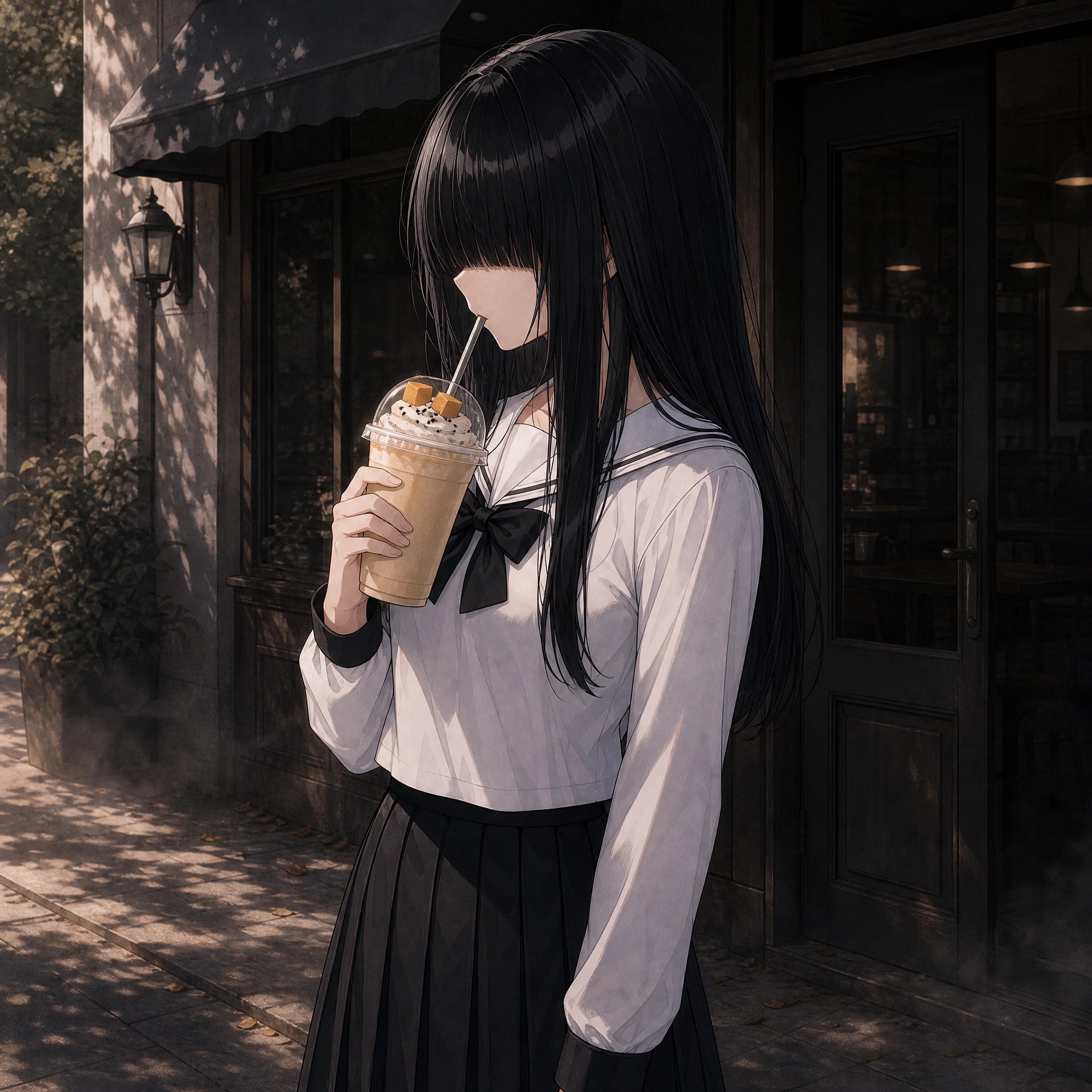 焼き芋フラッペ（暗子） | の人気AIイラスト・グラビア
