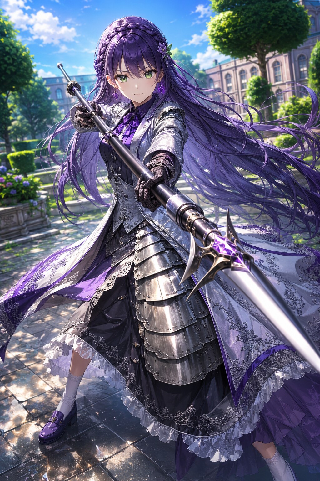 戦う制服少女