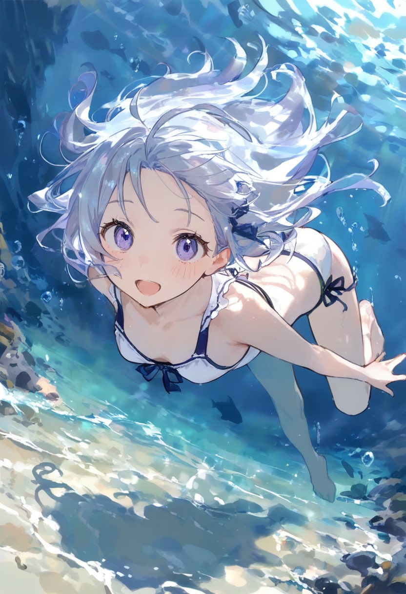 under the sea(水彩タッチ)(31) | の人気AIイラスト・グラビア