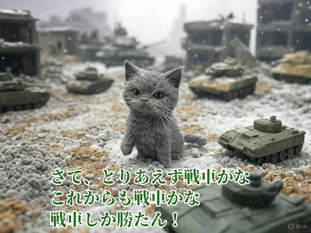 『灰色猫は戦車で攻める』【ニャンノ世界】