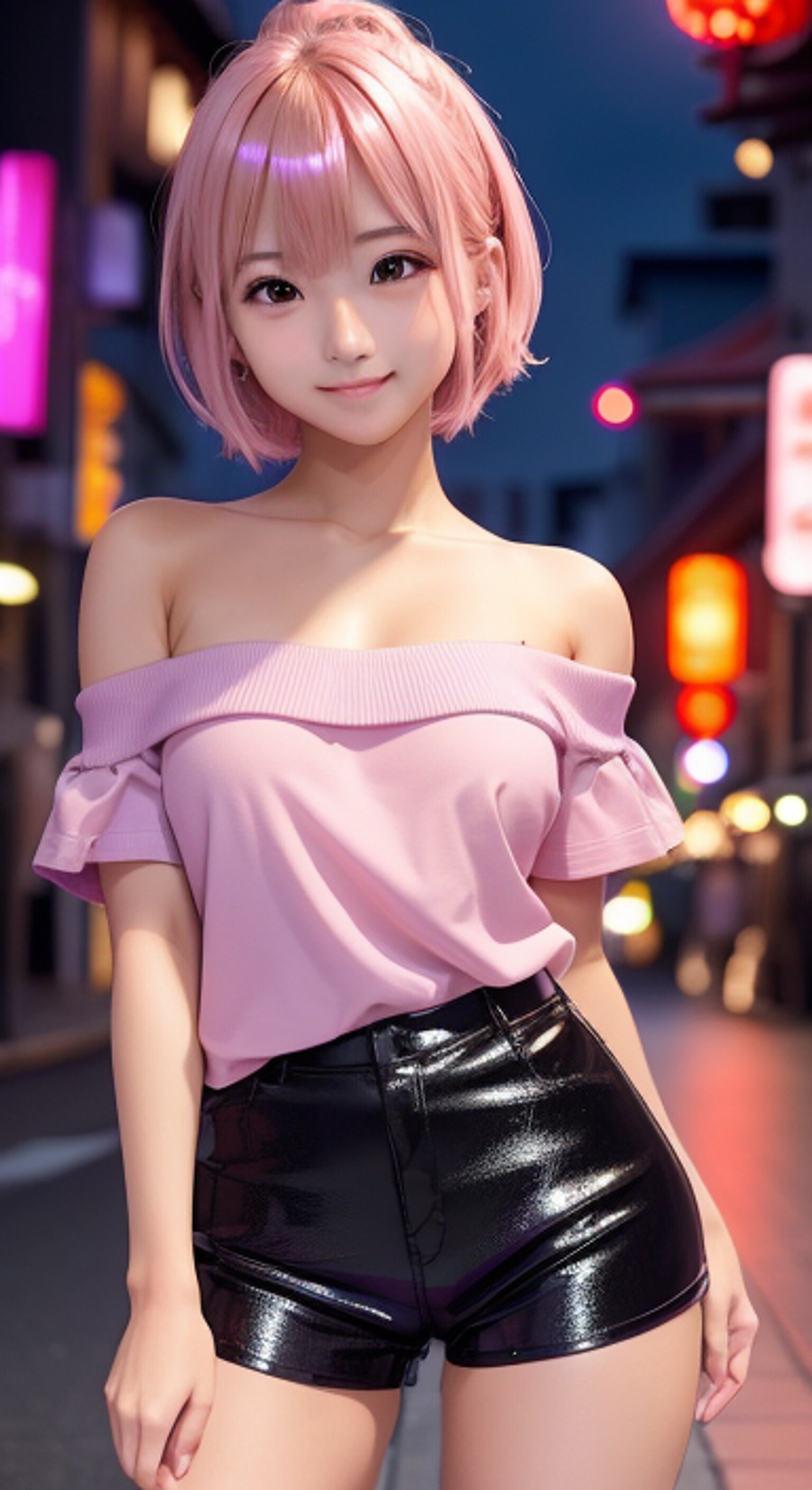 オフショルシャツ②