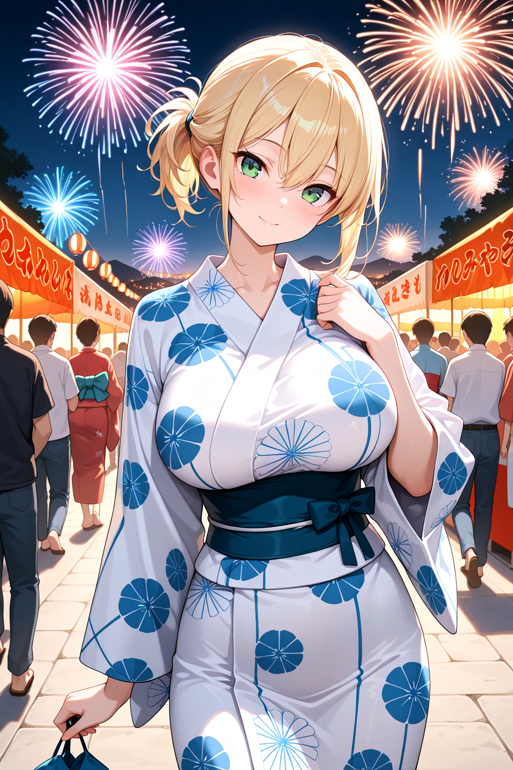 夏祭りを彼女と