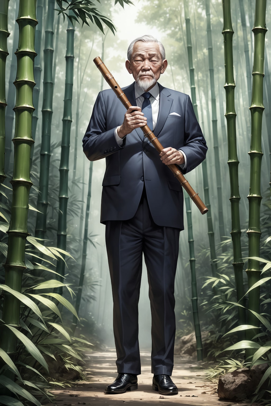 大和民族の楽器、尺八。