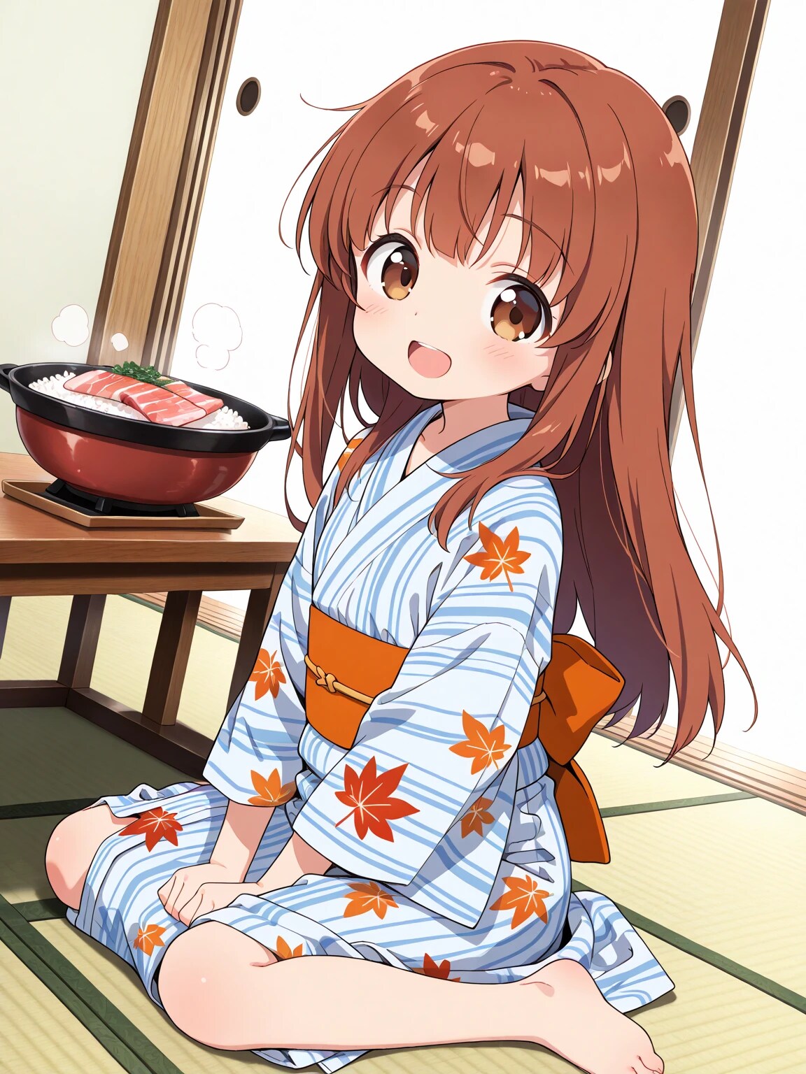 旅館でごはん(いちごぐみ)