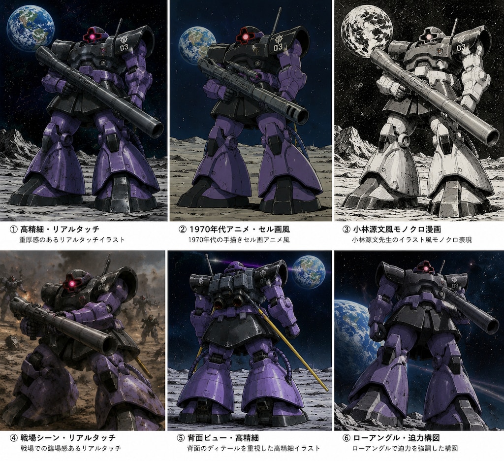 Geminiの考えるモビルスーツ、ドム！？