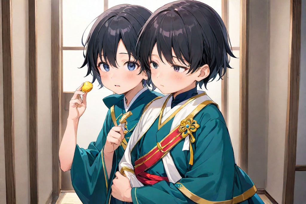 へえー、衣装が本格的だね、君たちは何のお芝居をするのかな？