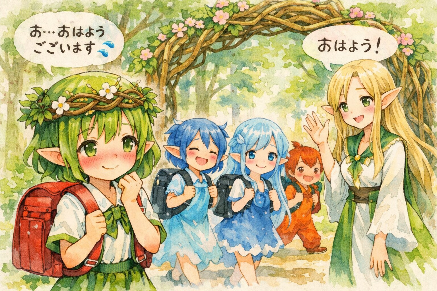 精霊の森小学校 | の人気AIイラスト・グラビア