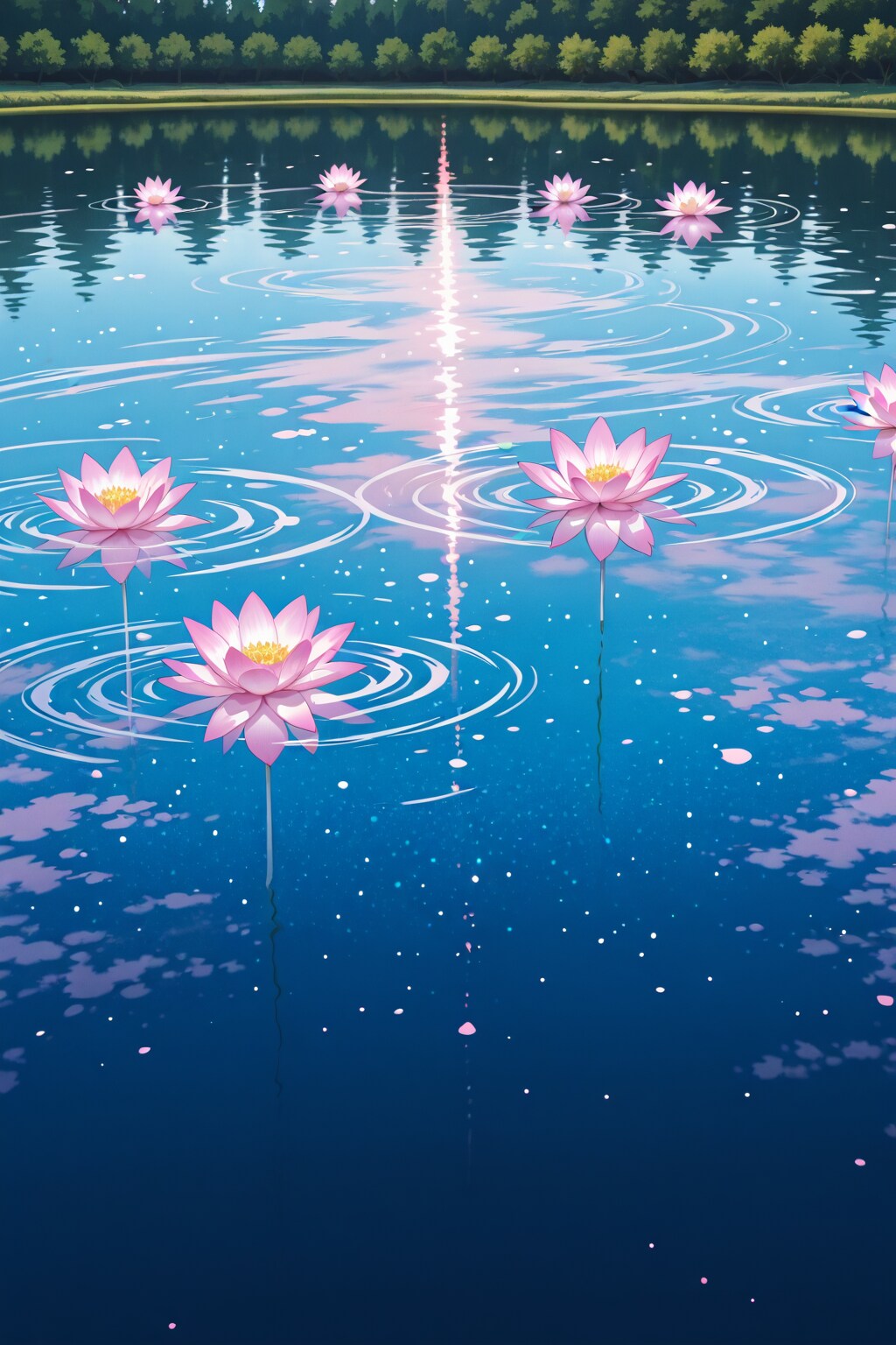 睡蓮の湖 | の人気AIイラスト・グラビア