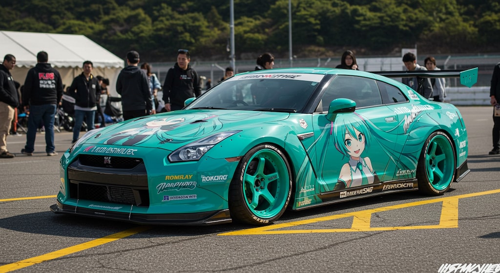初音ミク痛車GT-R