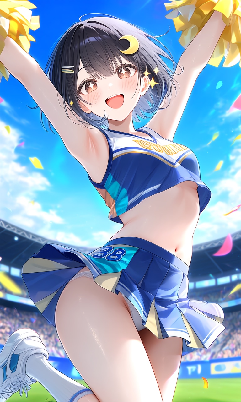 チアで歓喜なアイドル