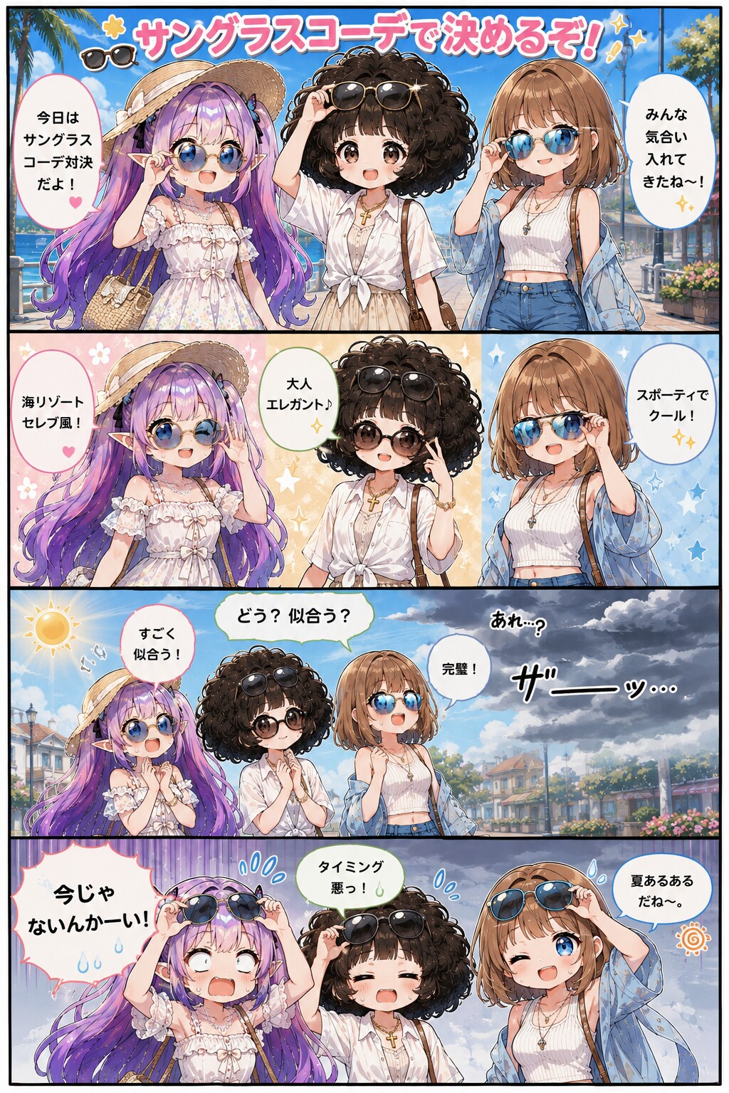 サングラスコーデ