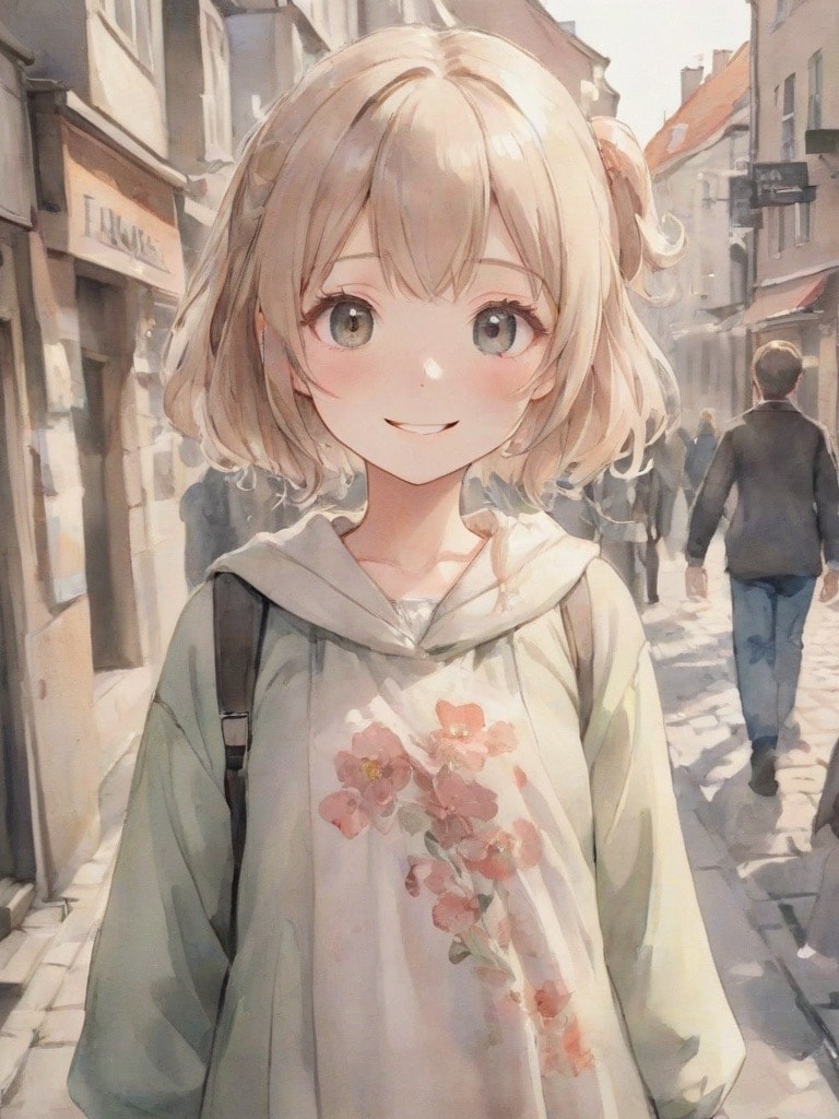 異世界のコペンハーゲンの少女