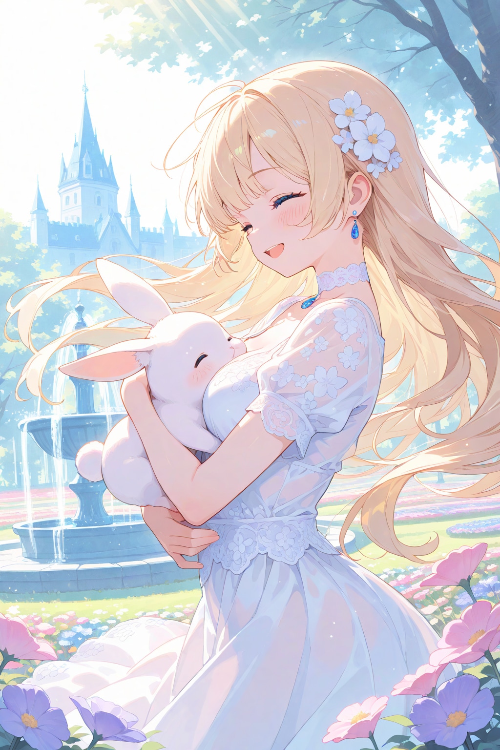 うさちゃんとお散歩