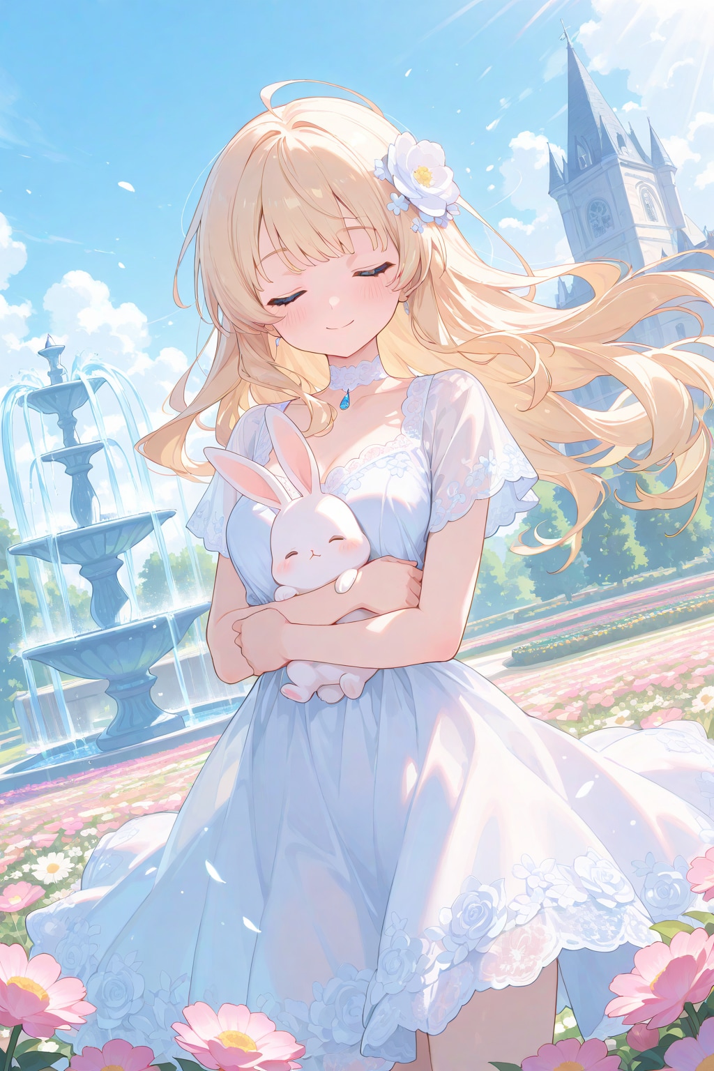 うさちゃんとお散歩