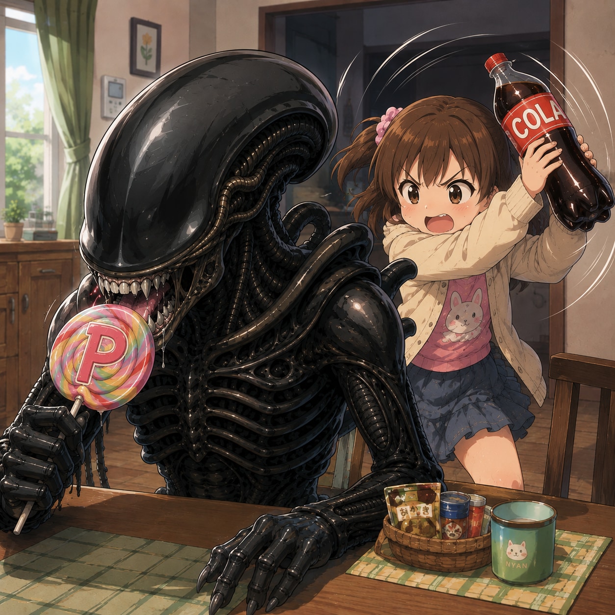 後でコーラ振り振り