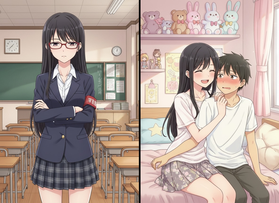学級委員長の知られざる素顔 | の人気AIイラスト・グラビア