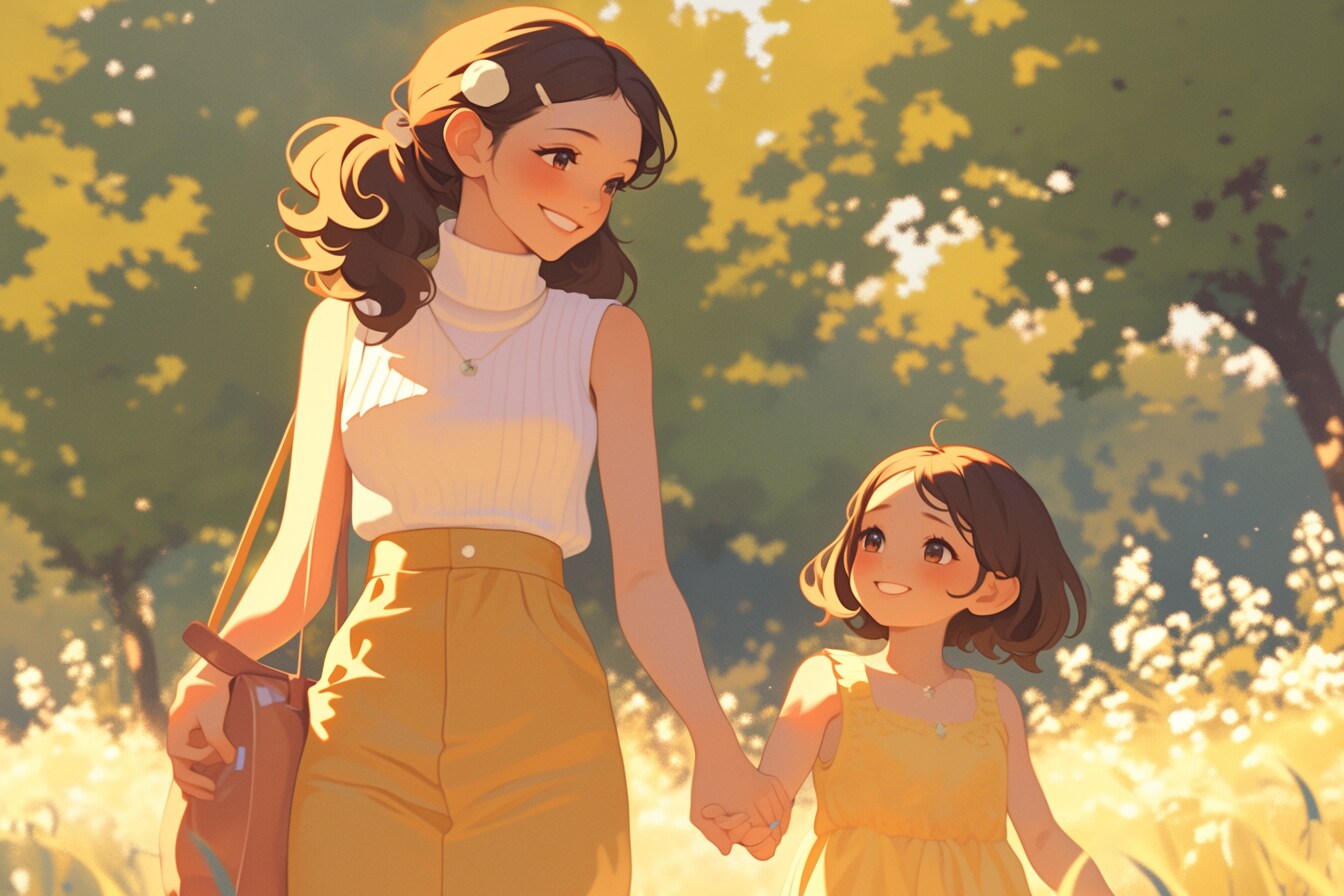 母と娘420-2 | の人気AIイラスト・グラビア