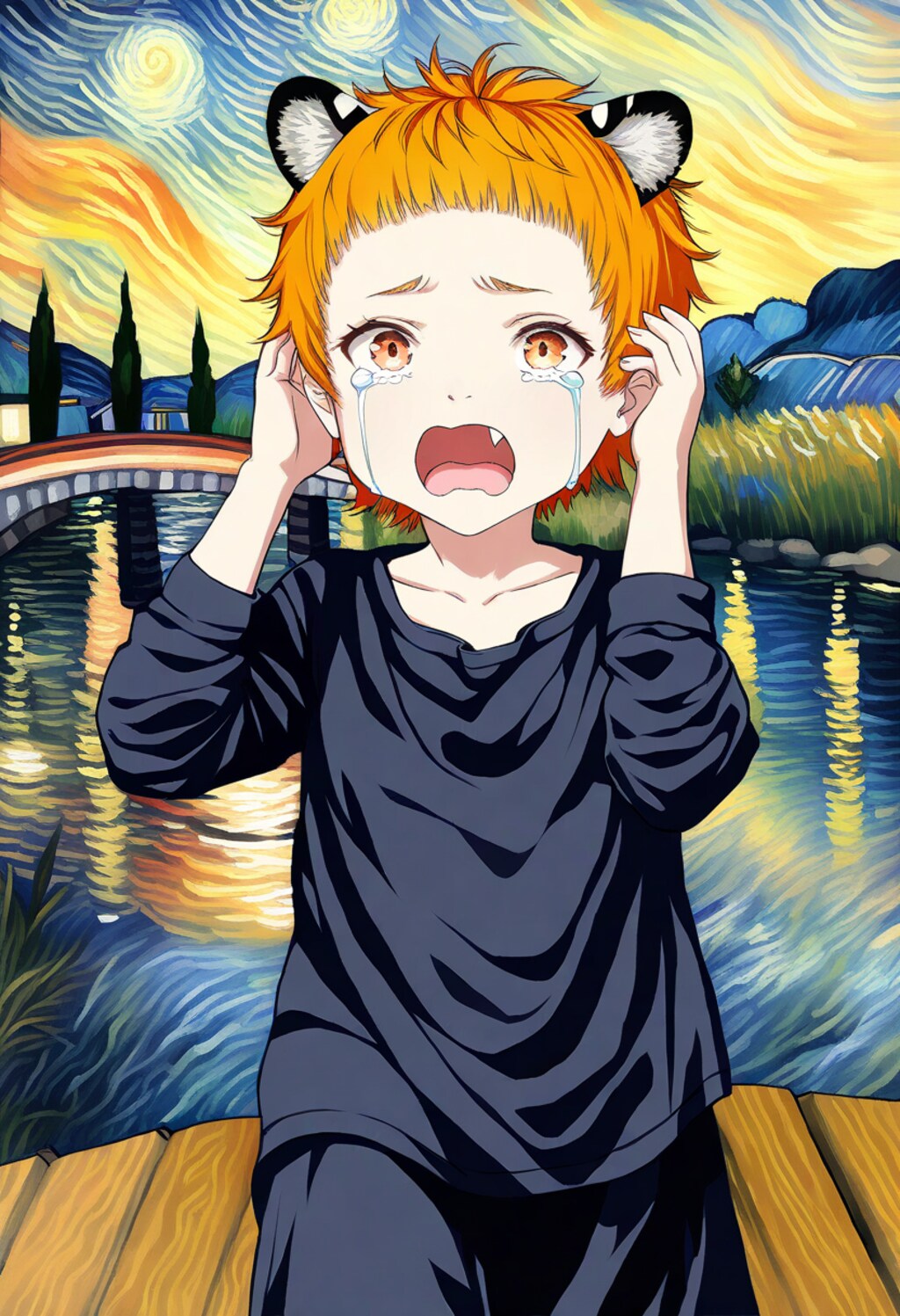 ゴッホスタイルの叫びとうちの子