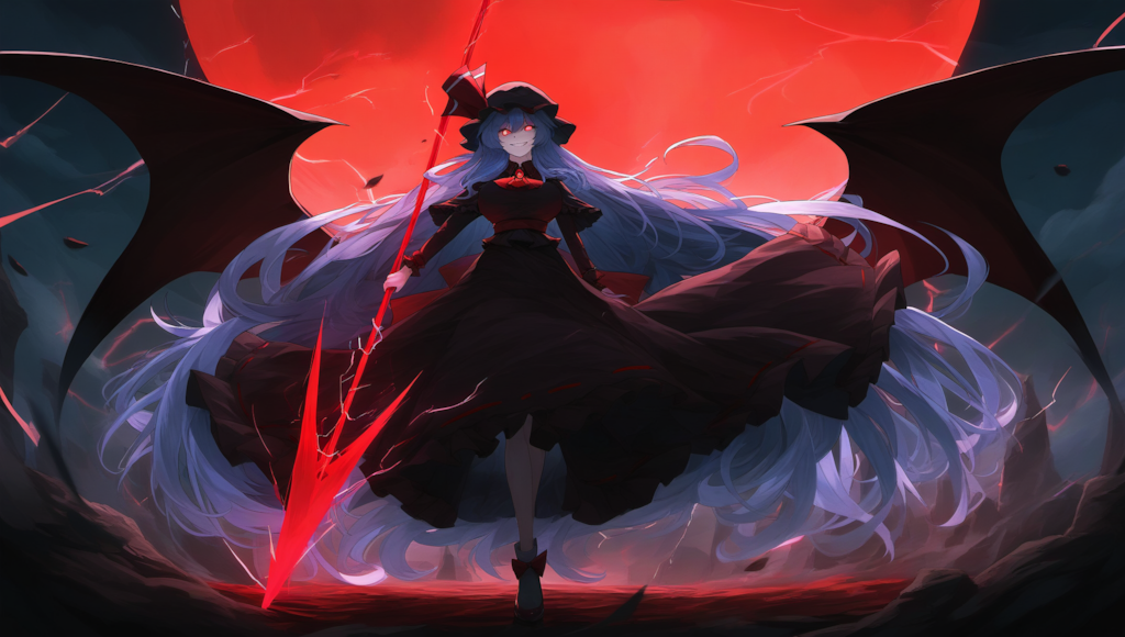 東方　レミリア　ラスボス風にしてみた