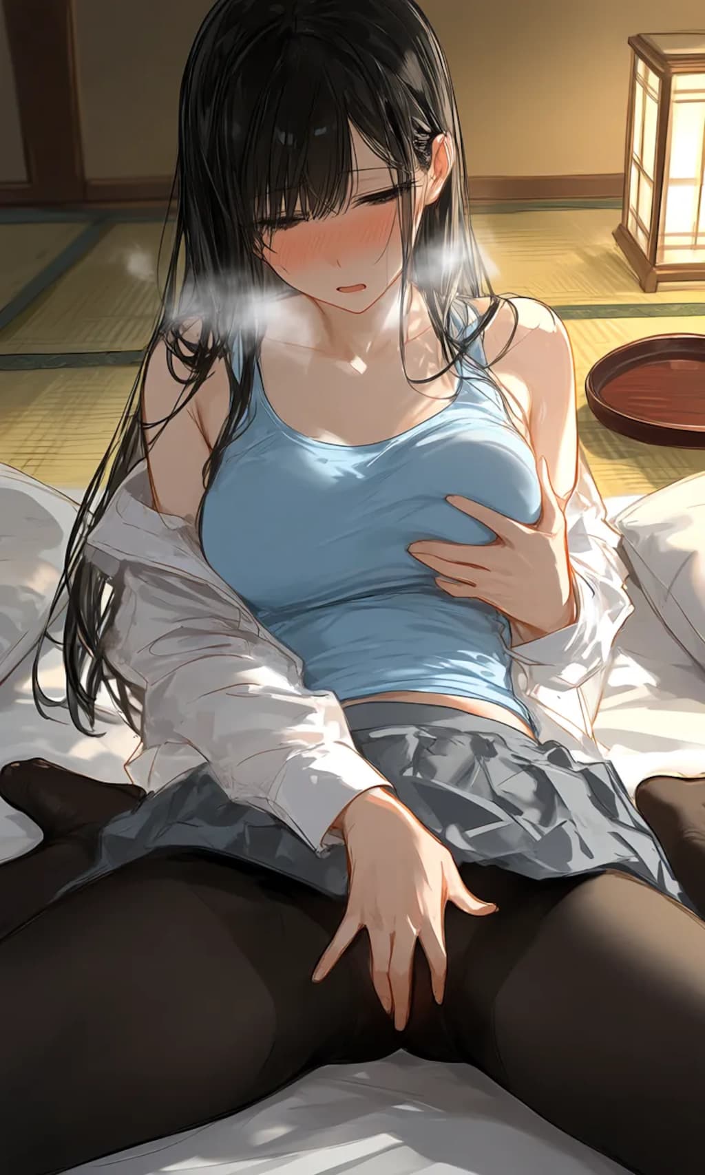 全力でふんばって、出した後、したくなった女の子