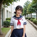 セーラー服美少女との帰り道 8枚目