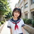 セーラー服美少女との帰り道 7枚目