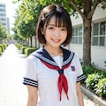 セーラー服美少女との帰り道 9枚目
