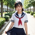 セーラー服美少女との帰り道 6枚目