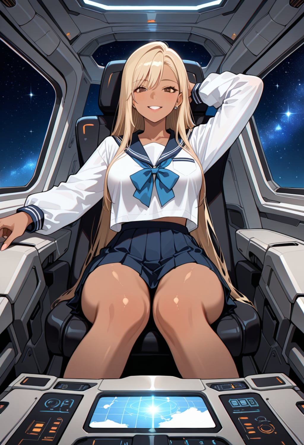 宇宙の果てでも、このスカートは短いまま