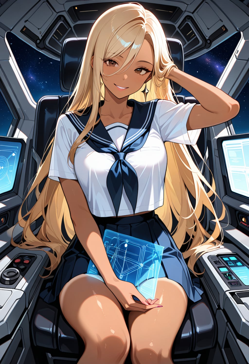 宇宙の果てでも、このスカートは短いまま