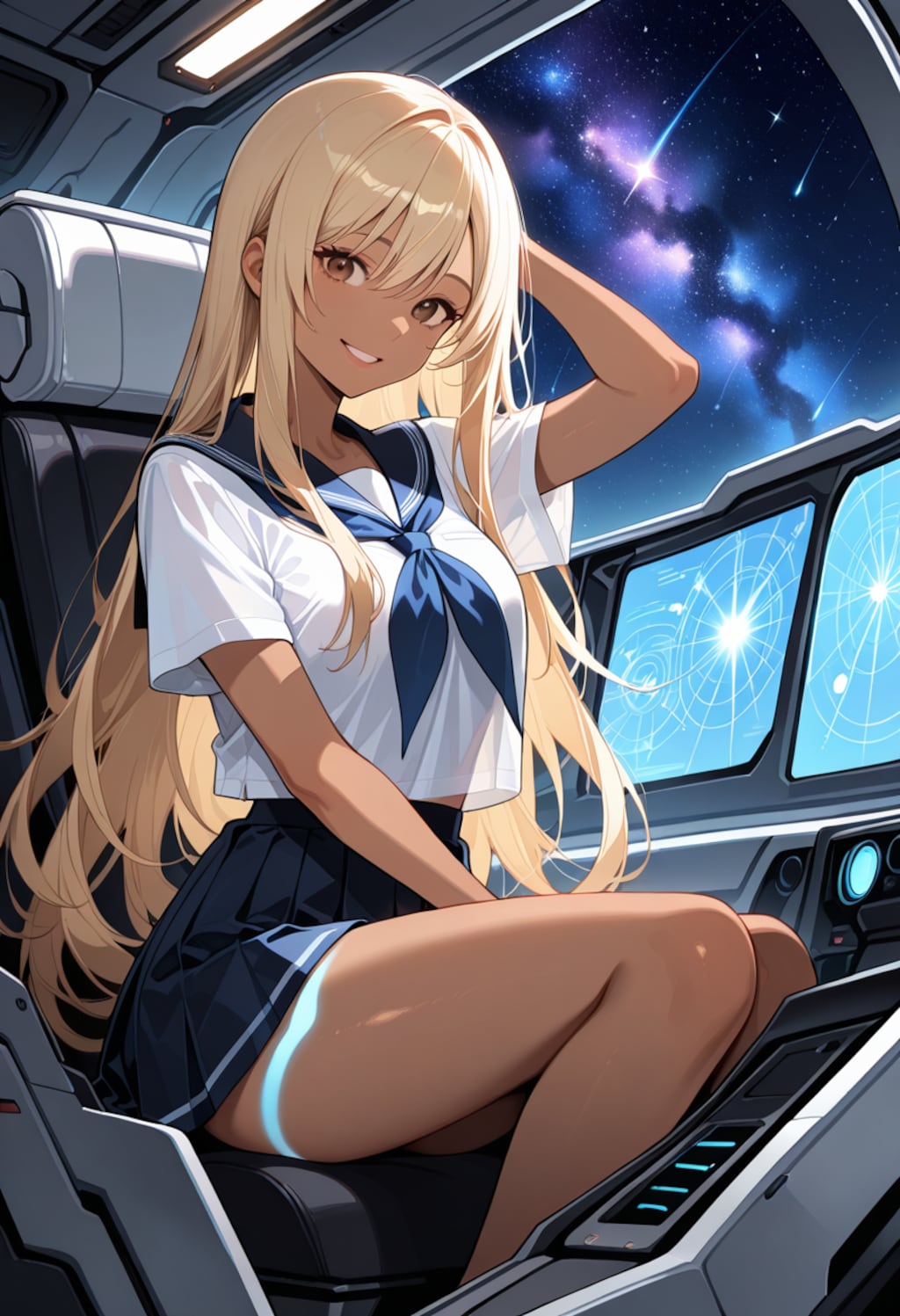 宇宙の果てでも、このスカートは短いまま