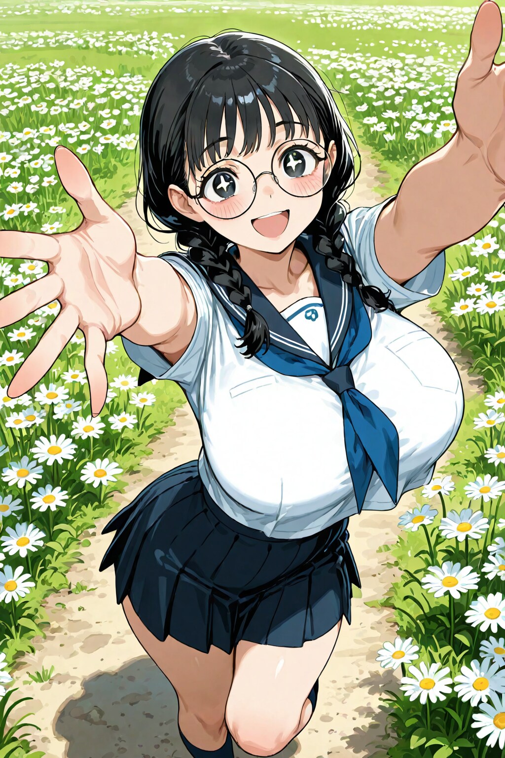 デイジー、そしておさげちゃん | の人気AIイラスト・グラビア