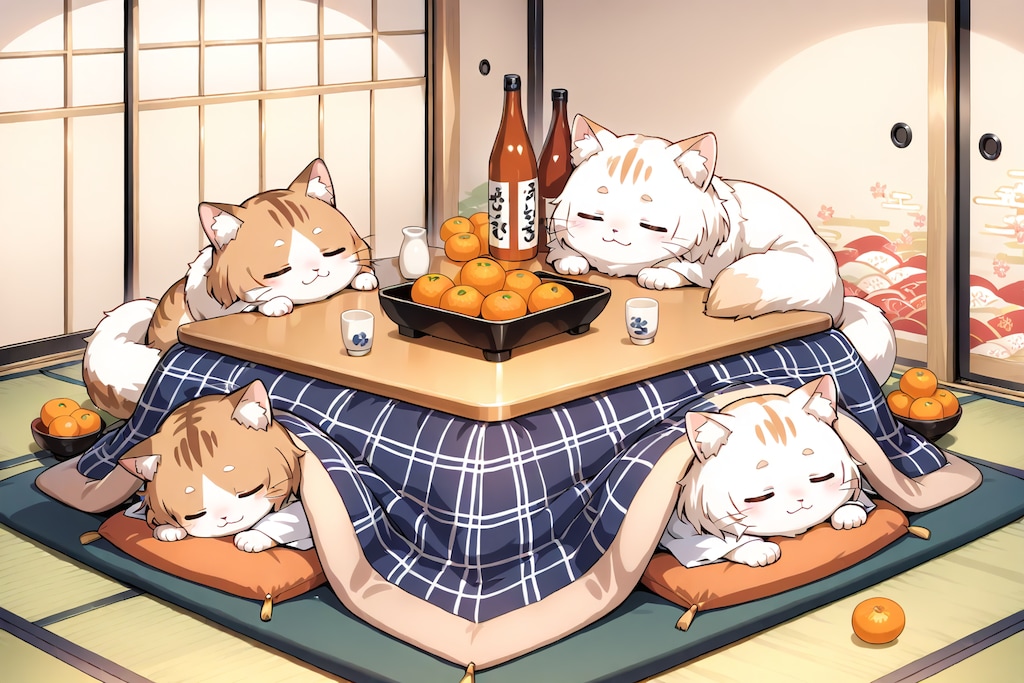 🐱年越しこたつ猫