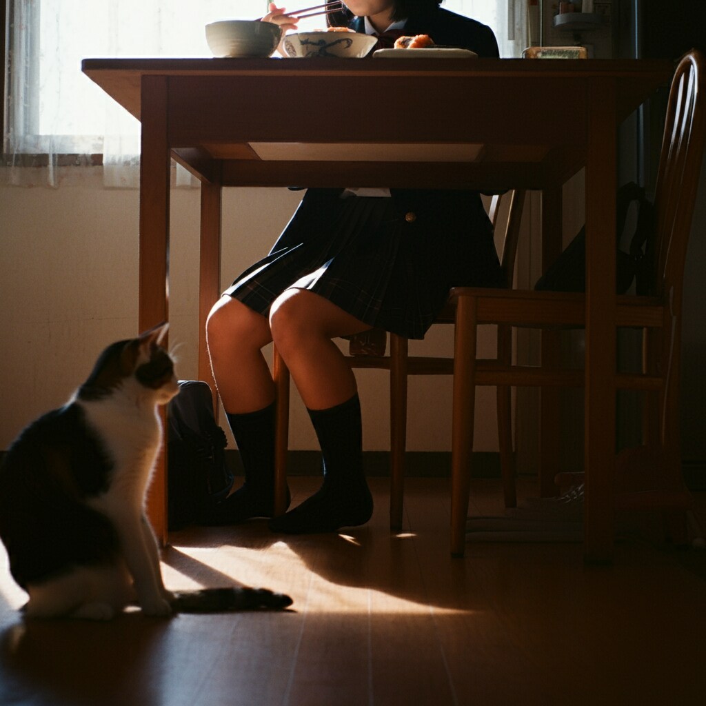 【猫視点】ある朝の光景