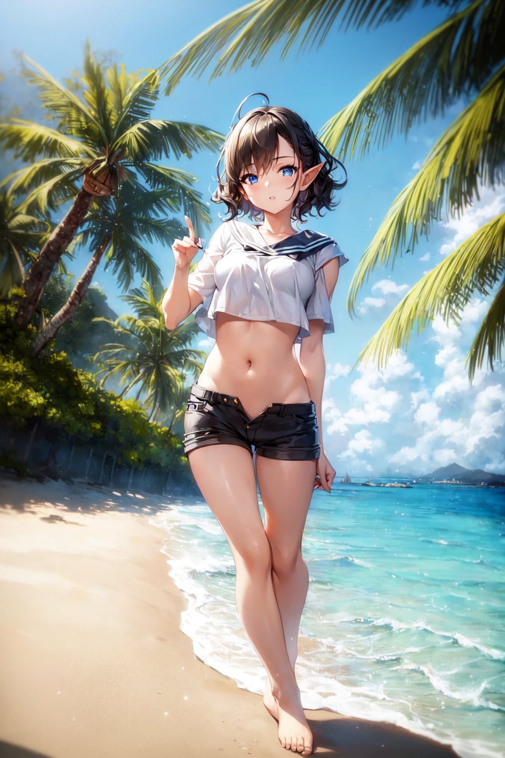 ビーチの少女 #7 (エルフ少女)