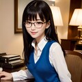 地味可愛い眼鏡女子のオフィスカジュアル 4枚目