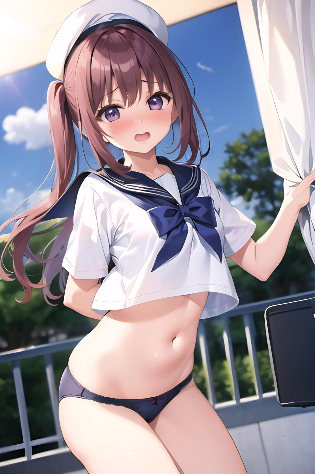 セーラー服とパンツ
