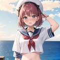 セーラー服とパンツ 3枚目