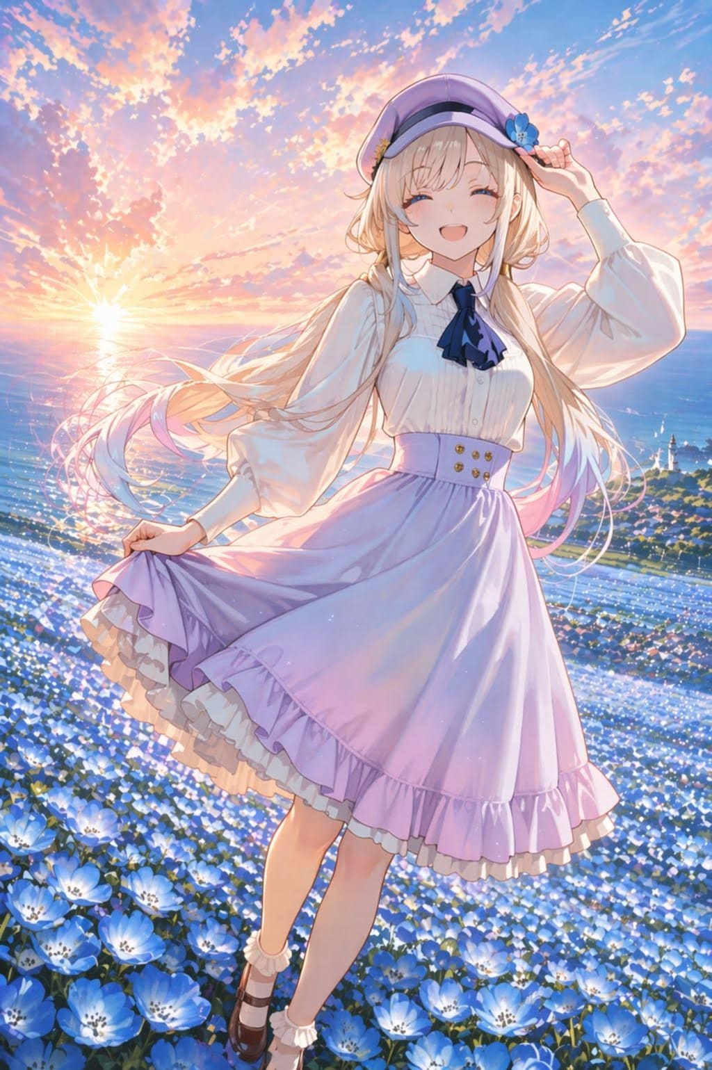 ネモフィラ畑