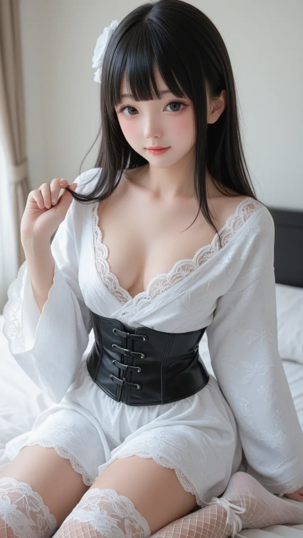 ロリータ振り袖コルセット帯002《SeaArt全年齢》