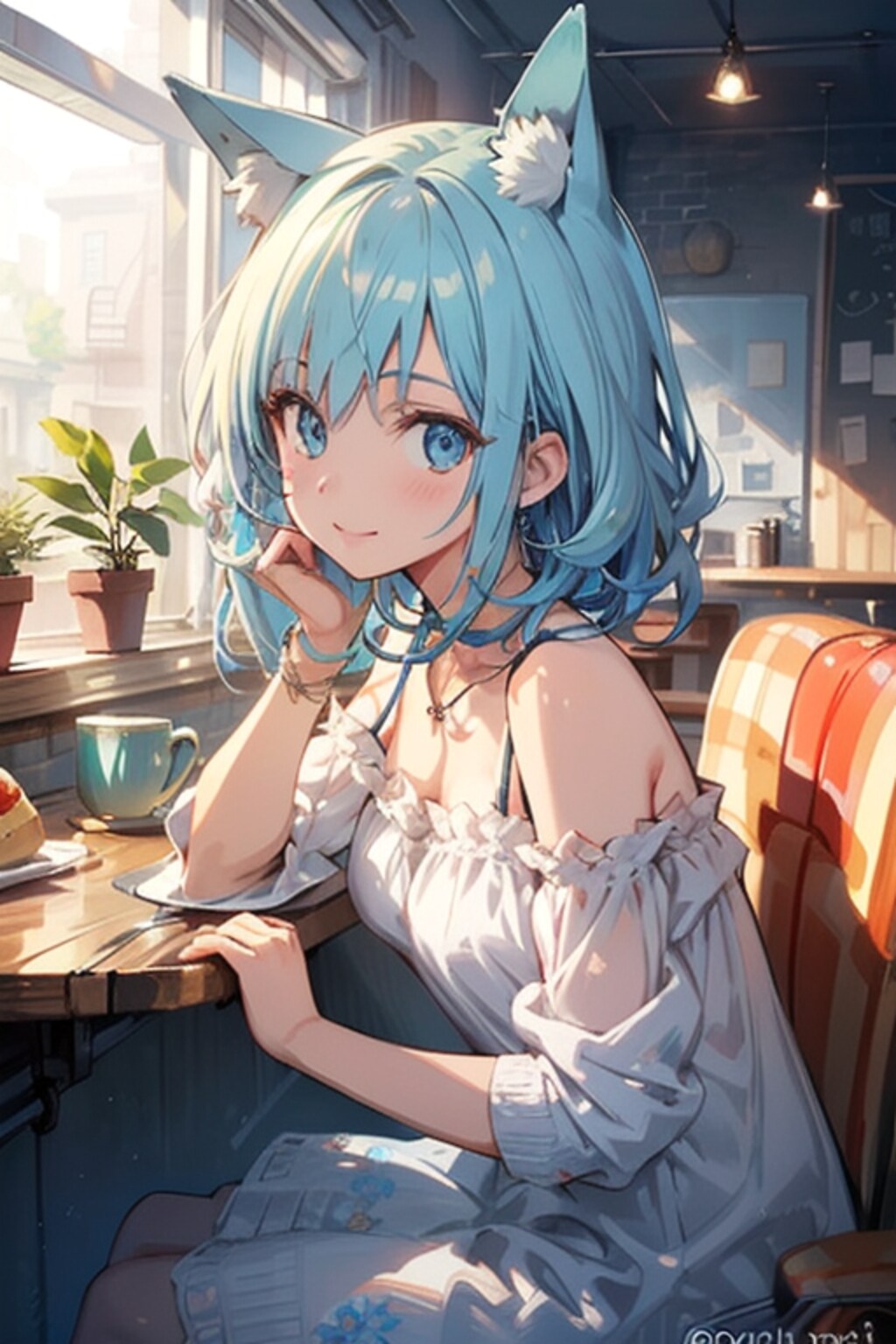 うちの子（水菜）をi2iしてみた