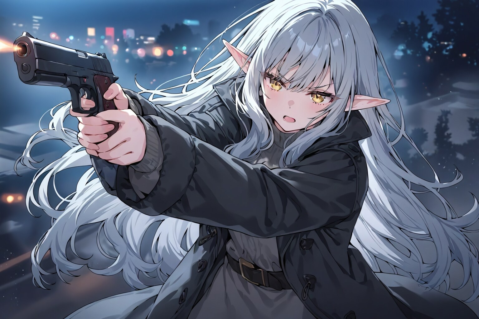 エルフと銃_2026/04/30 | の人気AIイラスト・グラビア