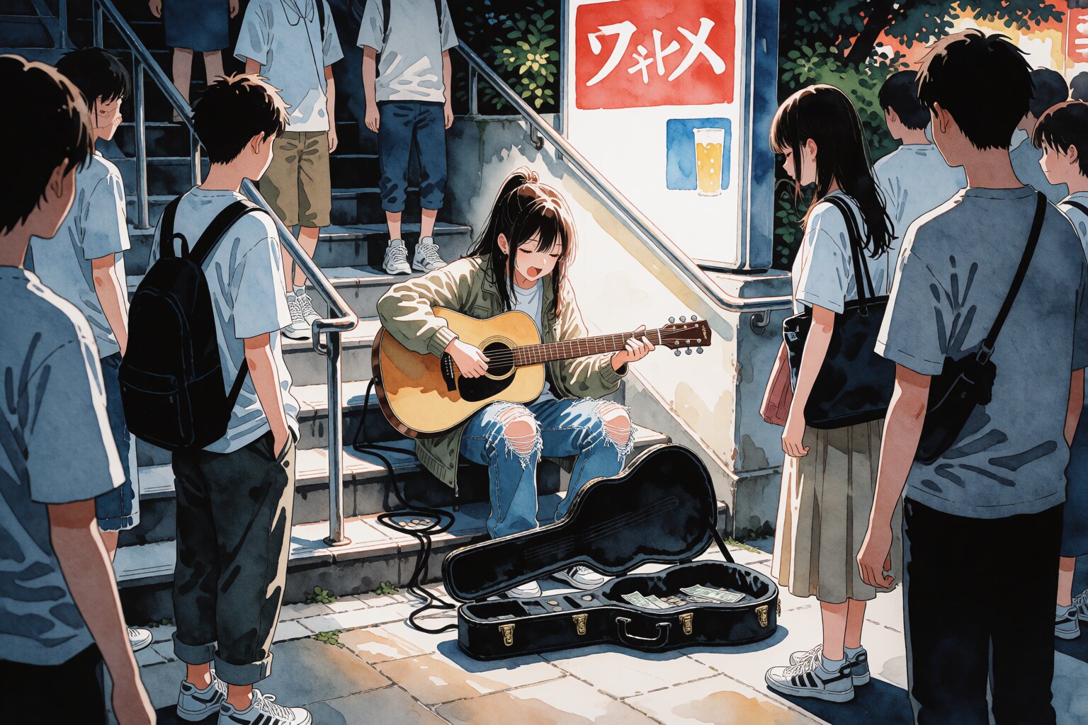 路上の歌姫 | の人気AIイラスト・グラビア