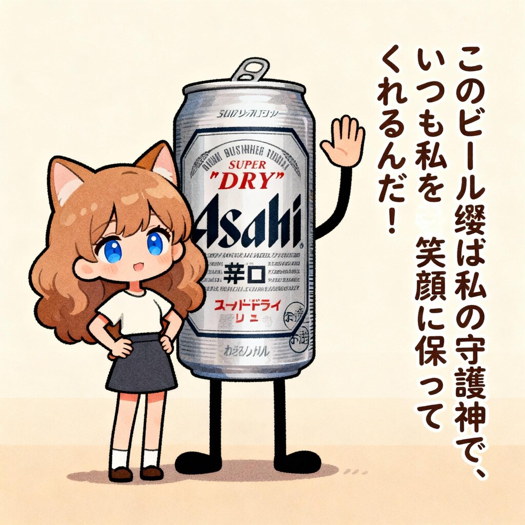 なぜビール缶といるか教えてくれた小さな女の子