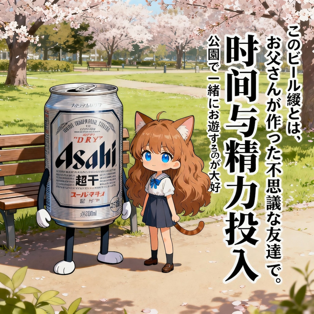 なぜビール缶といるか教えてくれた小さな女の子