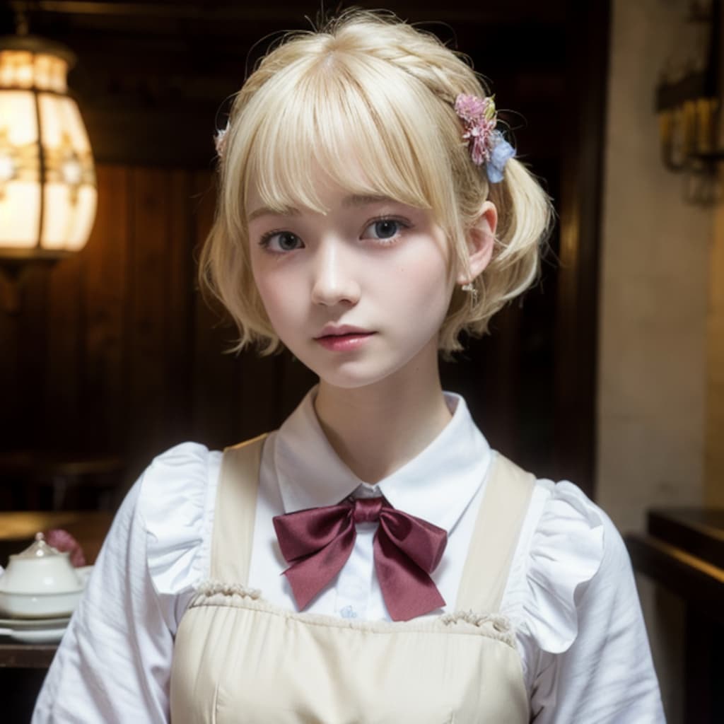 喫茶店の看板娘