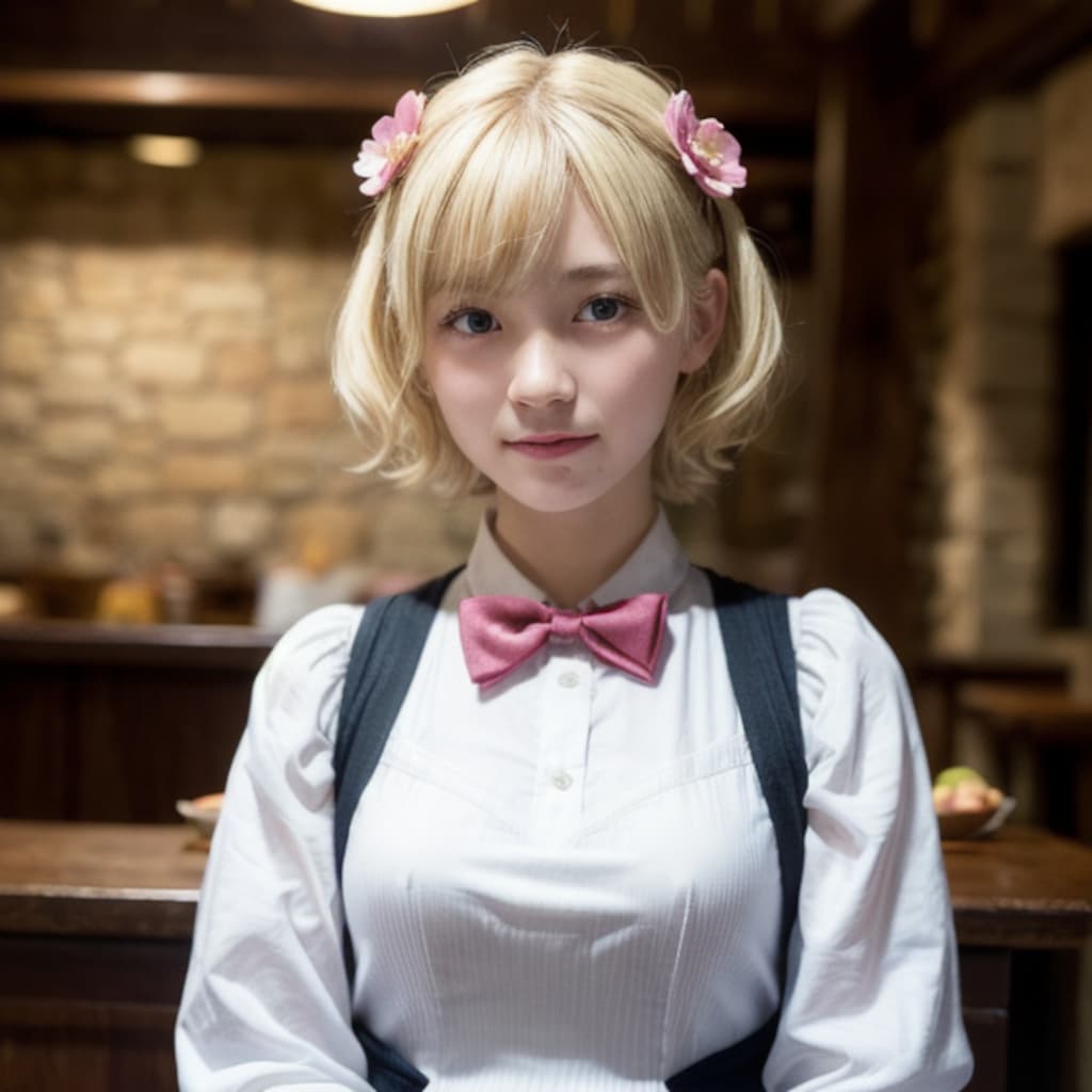 喫茶店の看板娘