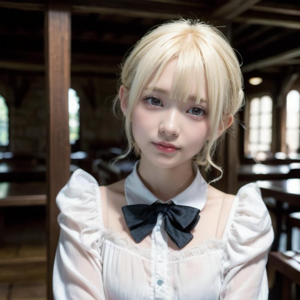 喫茶店の看板娘