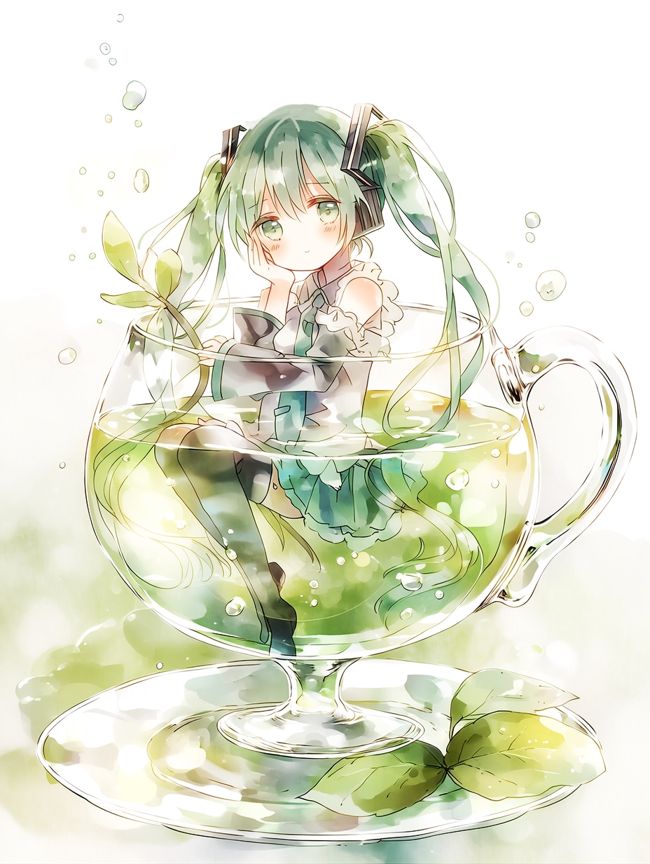 ミク茶 | の人気AIイラスト・グラビア